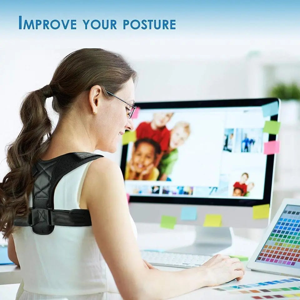 Adjustable Back Posture Corrector Belt Fitness-5
