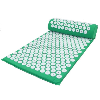 Tapis d’acupression bleu anti-douleur, adapté au yoga et aux exercices de détente