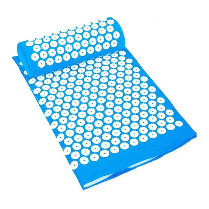 Tapis d’acupression en gel avec coussin, conçu pour stimuler la circulation et réduire le stress