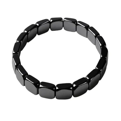 Bracelet extensible en hématite noire – bijou minimaliste et moderne pour homme