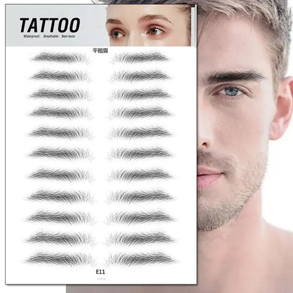 4D Waterproof Eyebrow Tattoo Stickers Health & Beauty-5