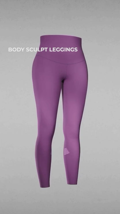 Legging violet anti-cellulite femme – legging push